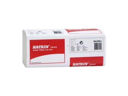 Katrin Classic Zig Zag бумажные полотенца V-сложения 1 слой 200 листов